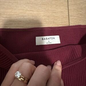 Babaton knit crop top